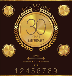 月桂花环，集合的五十周年纪念章