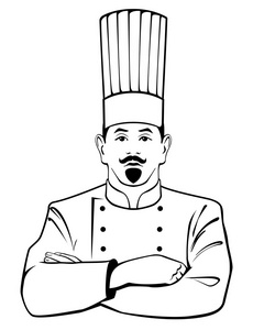 转矩符号厨师矢量插画照片