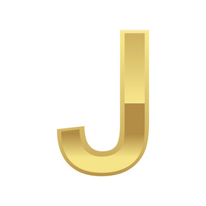 金色字母 j
