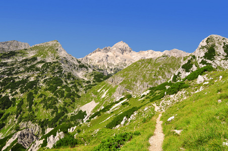 在朱利安阿尔卑斯山 triglav