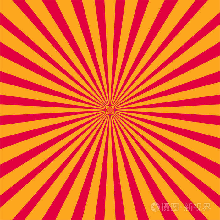 多彩的黄色和红色雷森伯斯特风格抽象背景