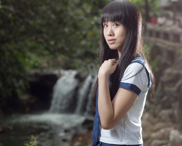 农村的女学生图片