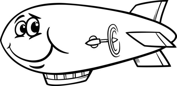 卡通飞艇图片-卡通飞艇素材-卡通飞艇插画-摄图新视界