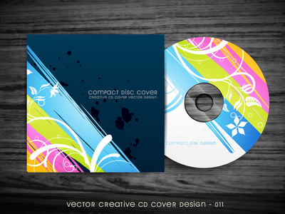 多彩的 cd 封面设计