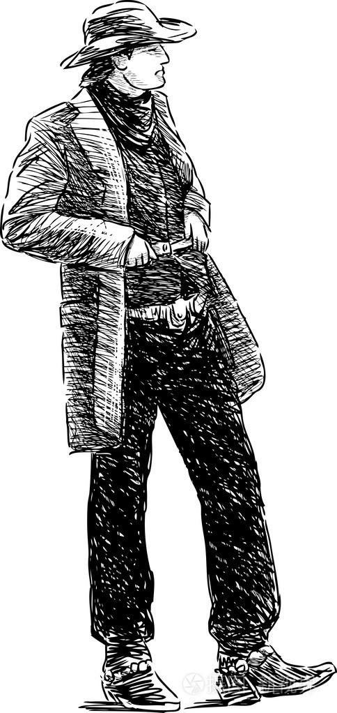 牛仔素描