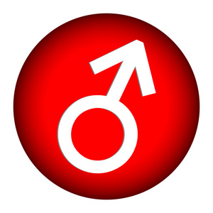 性别男符号按钮