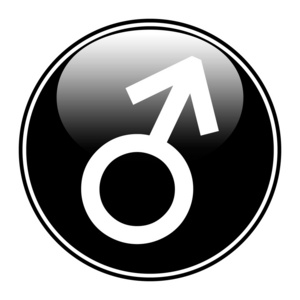 性别男符号按钮