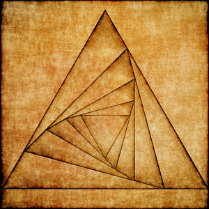 抽象三角形螺旋