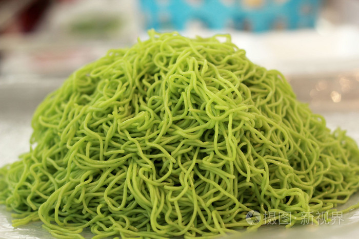 绿色鸡蛋面条背景纹理