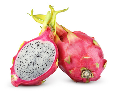 fruit du Dragon ou pitaya isol sur blanc