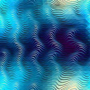 抽象波浪图案