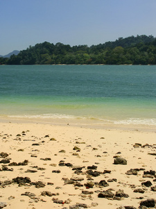 马来西亚浮罗交怡的大理石地质公园，热带岛屿海滩
