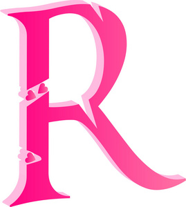 3d 字母表爱字母 r