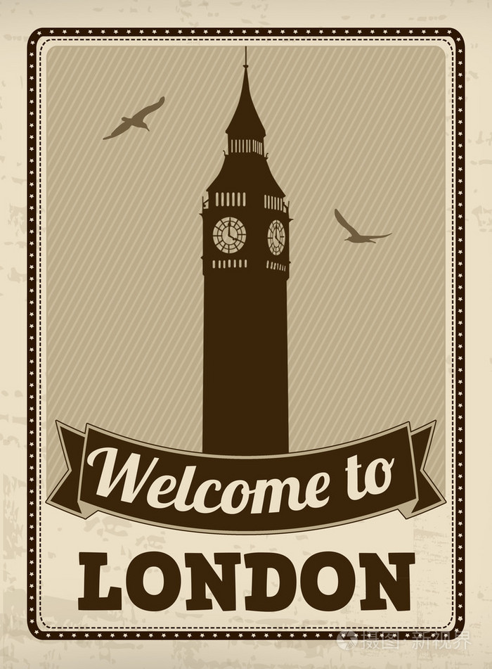欢迎来到伦敦复古海报