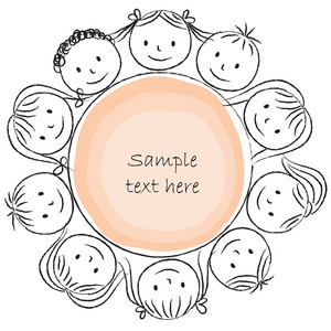 孩子们绕圈子照片