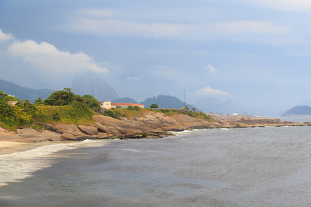 恶魔海滩与视图的舒格洛夫，里约热内卢