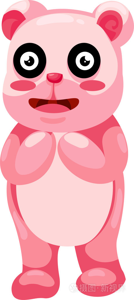 粉红色的熊猫
