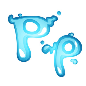 水字母 p