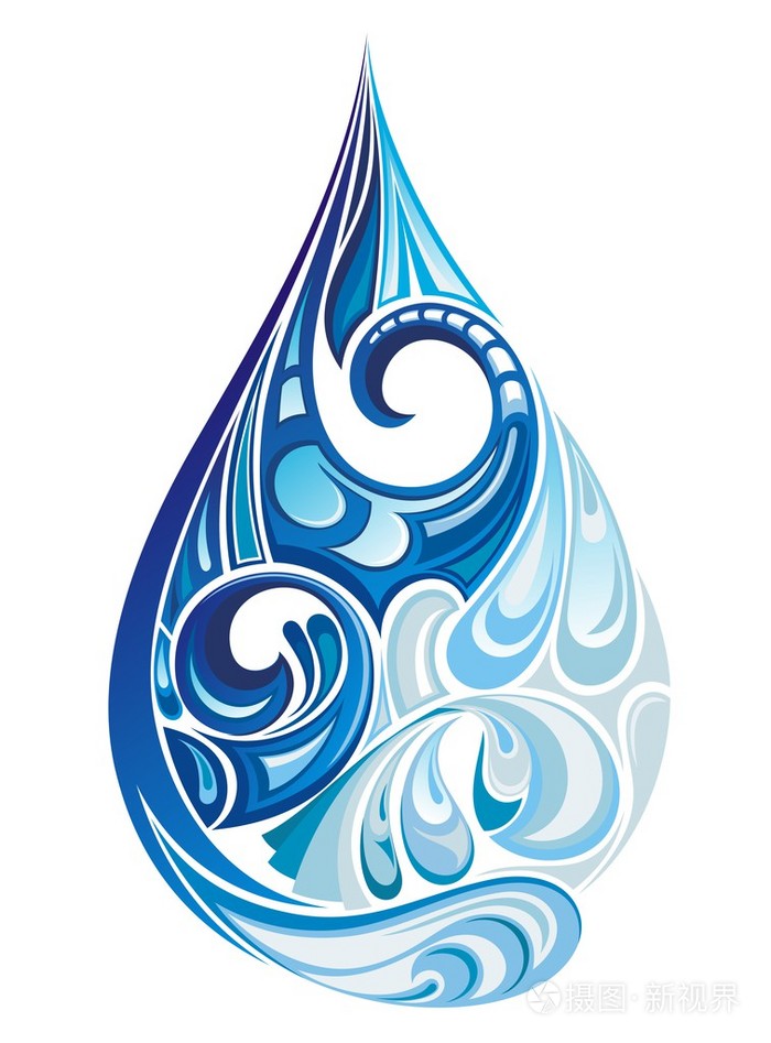 小水滴.矢量图