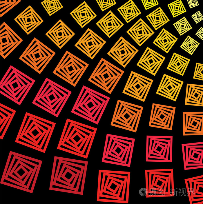 抽象的正方形插画-正版商用图片1faa0i-摄图新视界