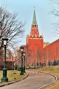 在莫斯科克里姆林宫的 troitskaya 塔
