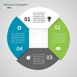 现代的矢量信息图形的商务项目