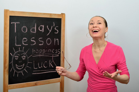 教育家告诉学生关于心理学家祝你好运和成功的活动的原则
