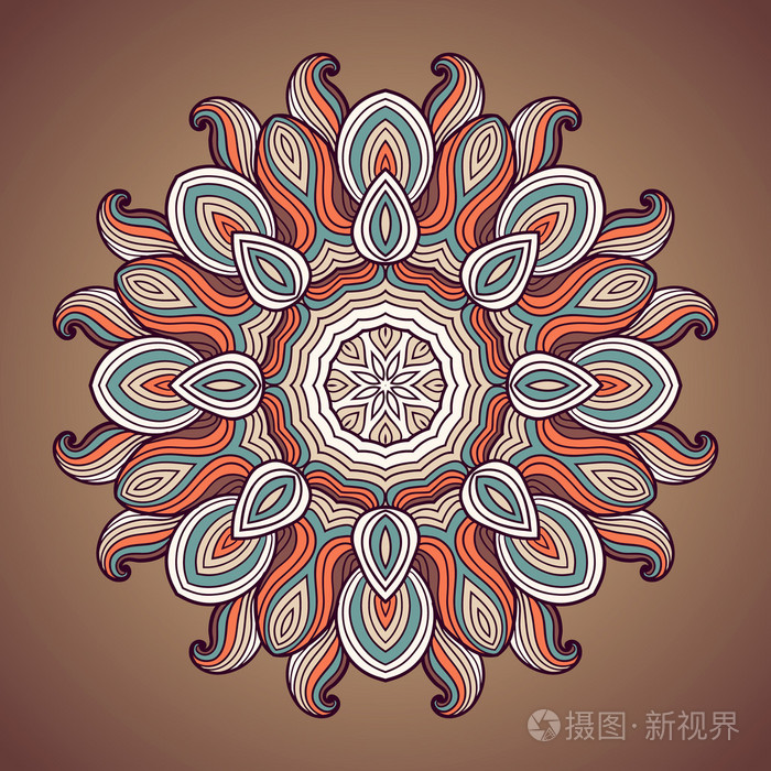 民族圆装饰图案