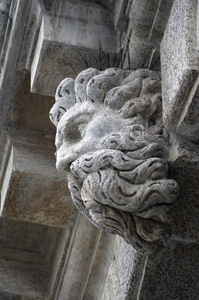 在威尼斯的威尼斯石雕头像