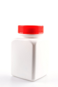 医药分离的瓶白色背景图片