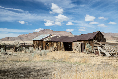 在内华达州的老西部牧场.照片