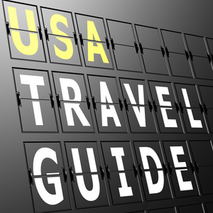 机场显示美国旅游指南图片