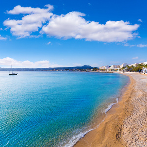 西班牙阿利坎特 javea xabia 海滩 la grava 海滩