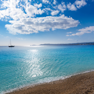 西班牙阿利坎特 javea xabia 海滩 la grava 海滩