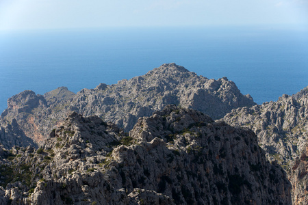 塞拉德 tramuntana山在马略卡岛，西班牙