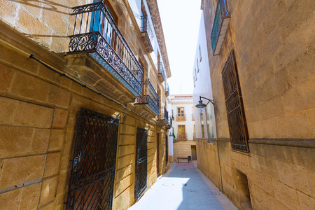 javea xabia 旧城区街道在西班牙阿利坎特