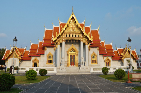 在曼谷的大理石寺