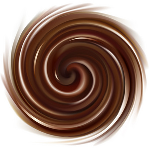 矢量旋转的巧克力纹理的背景