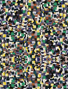 镶嵌的彩色的正方形应用抽象复古图案背景