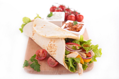 船上的 fajita照片