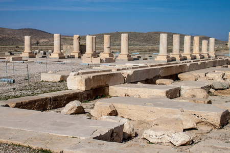 pasargadae 的废墟