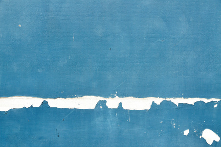 油漆剥落墙无缝纹理。质朴的蓝 g 的模式