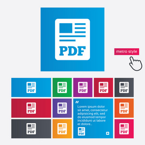 pdf 文件的文档图标。下载 pdf 按钮