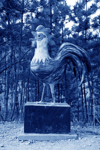 公鸡雕塑园林风景名胜区图片