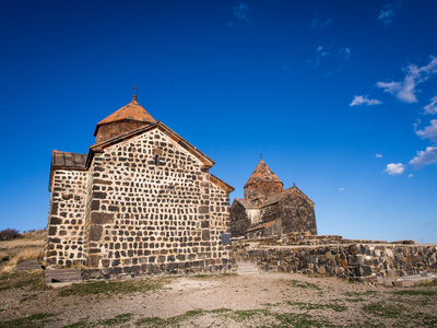 kghzi，亚美尼亚4 月 13 日 在 2013 年 4 月 13 日的 sevanavank 修道院建筑综合体。成立于 