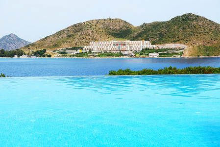 在豪华的酒店 博德鲁姆 土耳其的游泳池