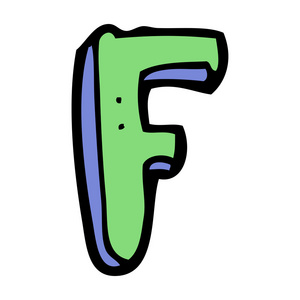 卡通字母 f
