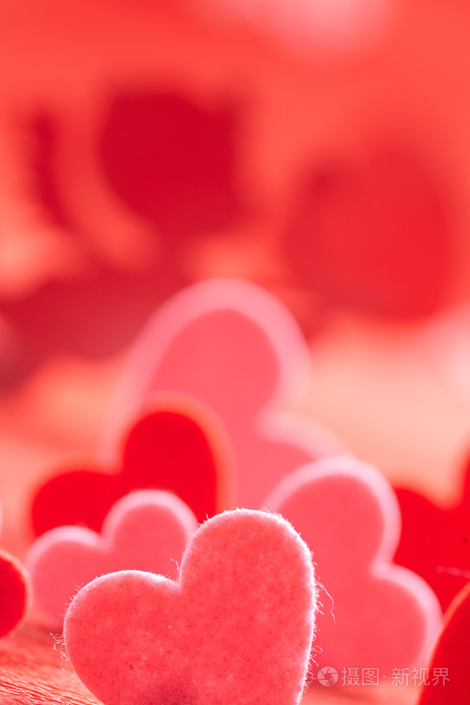 红色背景的心