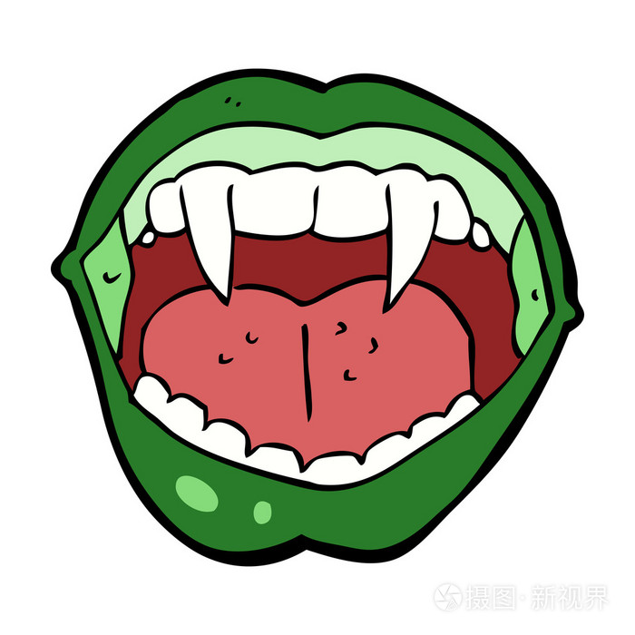 卡通吸血鬼嘴
