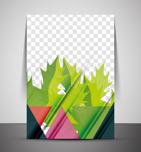 绿色自然概念打印模板